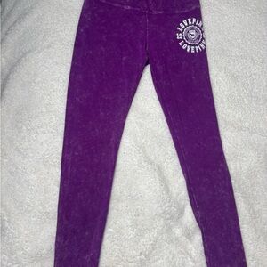 PINK Victoria's Secret Purple Logo Leggings